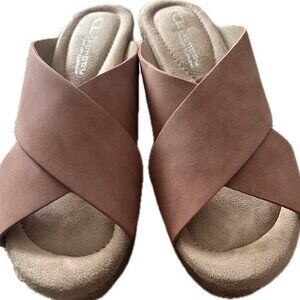 CL by Laundry Women's Dream Day Smooth Espadrille Wedge Sandal, Size 6.5 EUR 37